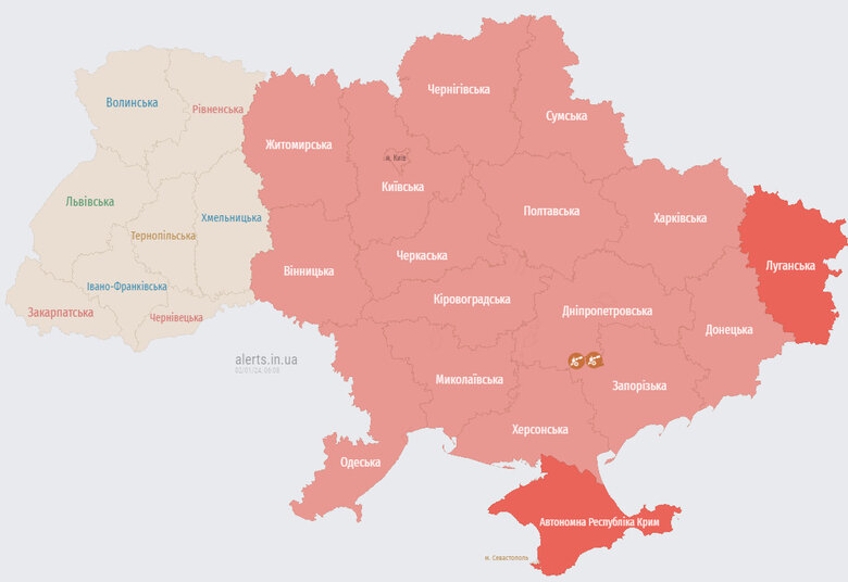 В Україні масштабна тривога. Ворог здійняв у небо 16 Ту-95МС, є пуски, - Повітряні сили (оновлюється) 02
