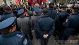 Националисты прошли маршем, которым руководила милиция. ФОТОрепортаж