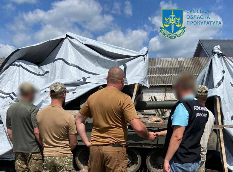 Російський Т-80, з якого окупанти обстрілювали лікарню у Тростянці, передали ЗСУ, - Офіс Генпрокурора 01