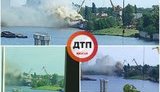 Дим видно за кілька кілометрів: на території заводу "Кузня на Рибальському" сталася пожежа. ФОТО