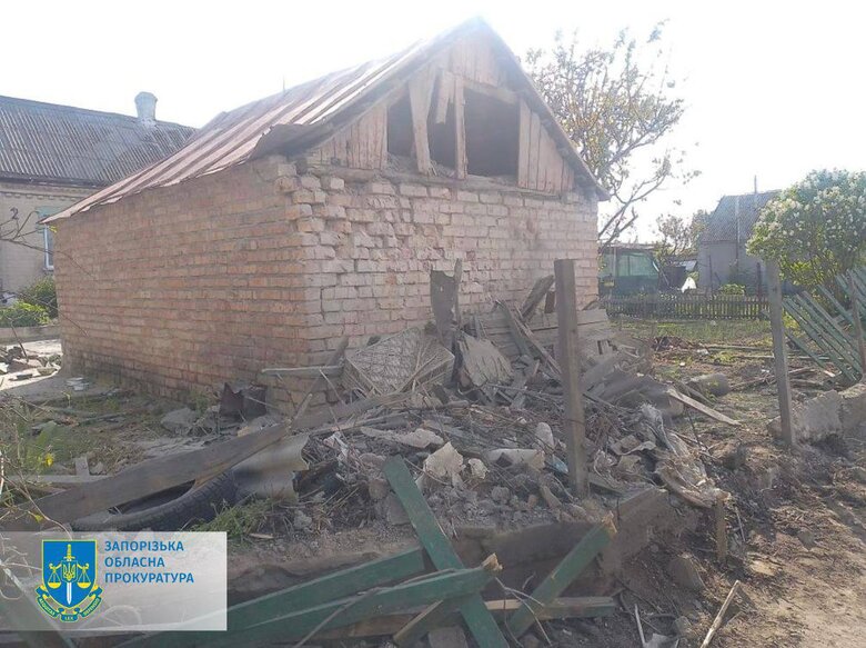 Consequences of enemy shelling of Zaporizhzhia region 02