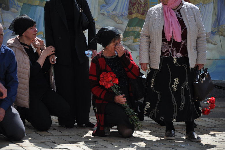 Farewell to cyborg paratrooper of 95th Brigade Ruslan Borovik, who died in battles with Russian occupiers in east, said goodbye in Kyiv 16