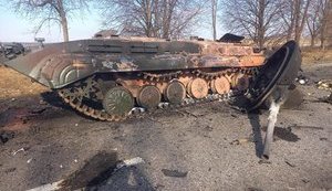 Колону військової техніки російських окупантів, яка йшла на Київ, розбито на Сумщині, - Живицький. ФОТОрепортаж