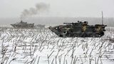 В зоне ООС на Луганщине прошли учения экипажей БМП 46-й ОДШБр. ФОТОрепортаж