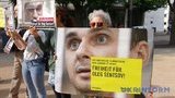 Акция в поддержку Сенцова прошла возле посольства России в Берлине. ФОТОрепортаж