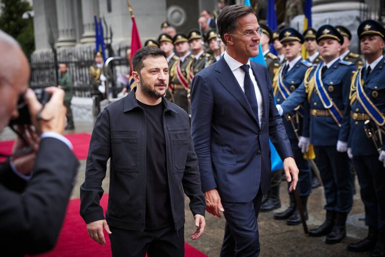Zelenskyy and Rutte meet in Kyiv on August 22