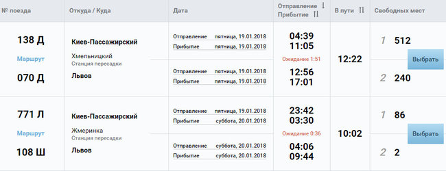 Укрзализныця запустила функцию заказа билетов с пересадками 01