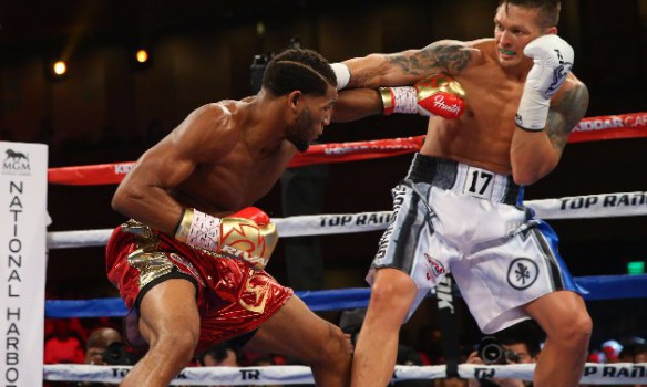 Ukrainian boxers Lomachenko, Usyk, and Hvozdyk won their fights in Maryland 02