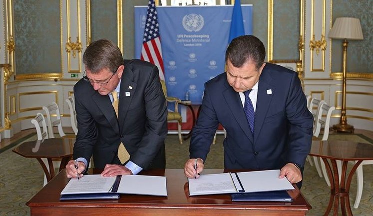 Pentagon and Ukraine's Defense Ministry signed agreement on military cooperation for five years. PHOTOS