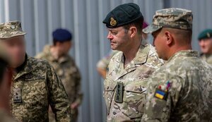 Глава Генштабу ЗС Великої Британії Сандерс відвідав українських військових, які проходять навчання під керівництвом британських інструкторів. ФОТО