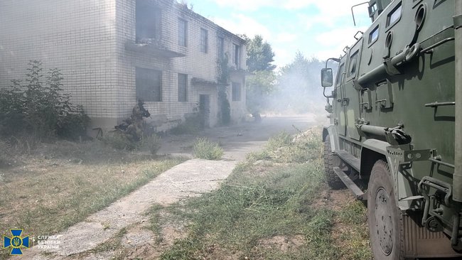 Антитеррористические учения прошли в Рубежном на Луганщине, - СБУ 03