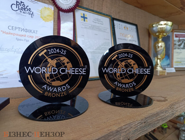 "Доообра ферма" отримала дві нагороди World Cheese Awards 2024