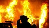 Загорівся склад внаслідок атаки російського безпілотника у Солом’янському районі Києва