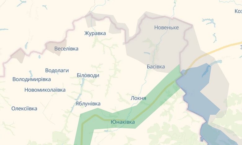 Басівка Сумська область: DeepState про штурм села армією РФ