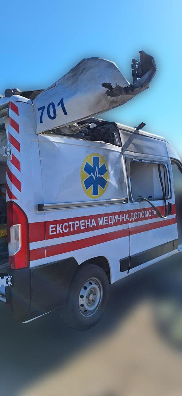 швидка після обстрілу