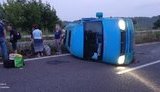 Маршрутка с пассажирами перевернулась на Луганщине: пострадали 9 человек. ФОТОрепортаж