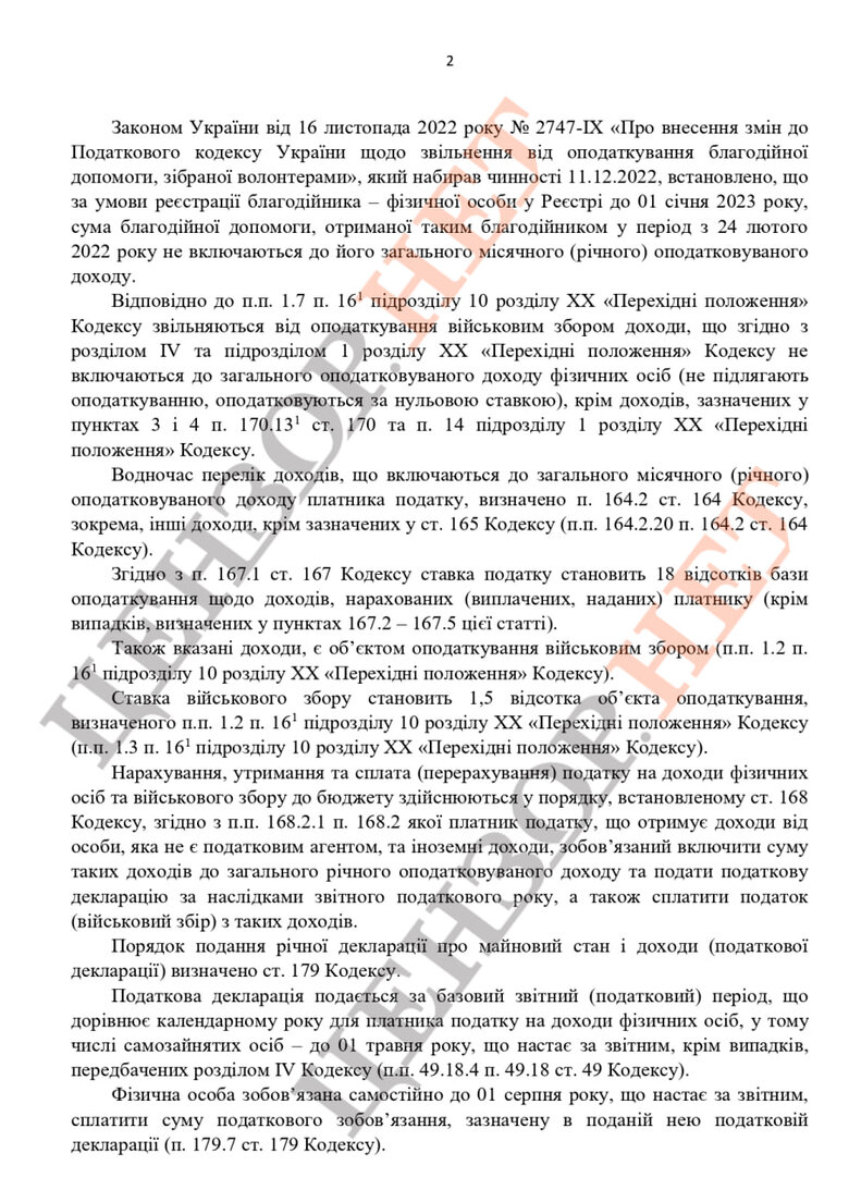 Громадяни, які збирають допомогу на ЗСУ на свої картки, зобов’язані сплатити 19,5% податку. Роз’яснення податкової 03