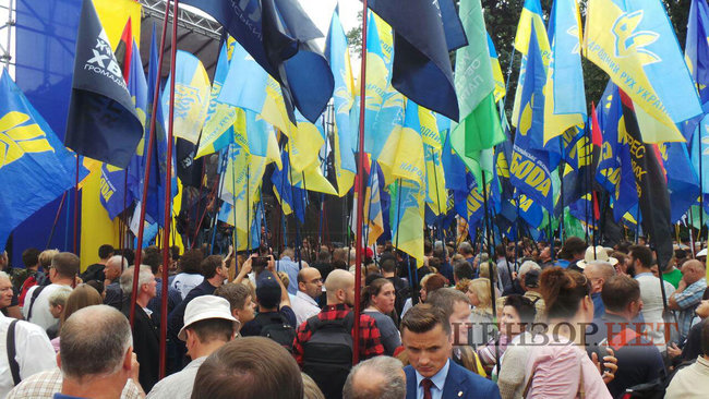 Say NO to elections under Yanukovych law, - protesters demand electoral reform implementation outside Rada 17