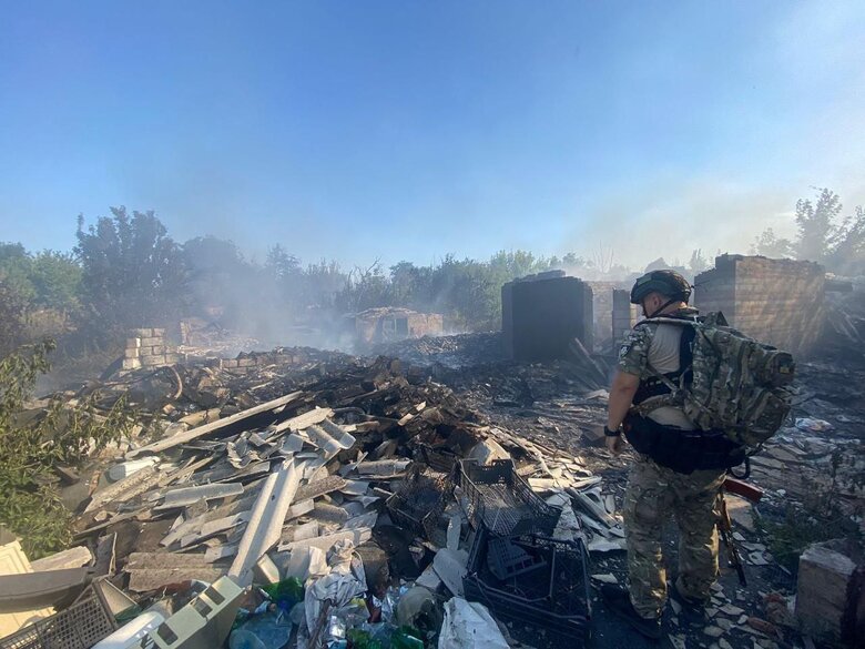 Наслідки обстрілів Донеччини