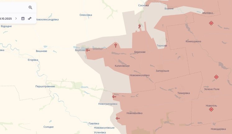 Оккупанты продвинулись в Пологовском и Краматорском районах, - DeepState