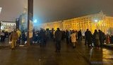 Несколько сотен митингующих предпринимателей остались на Майдане. ФОТОрепортаж
