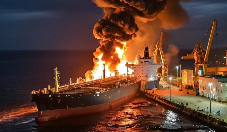 Удар по Туапсе: как минимум, два попадания в трубопровод нефтеналивного терминала "Транснефти". СПУТНИКОВЫЕ СНИМКИ