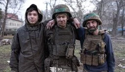 Троє піхотинців батальйону Alcatraz 93-ї бригади Холодний Яр