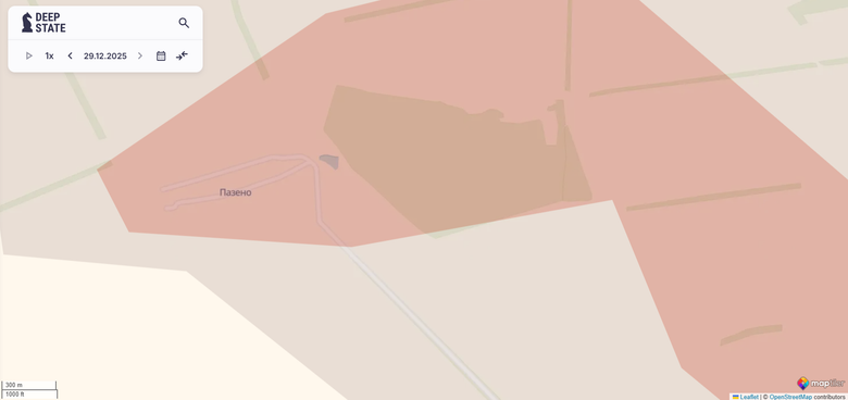 Пазено карта