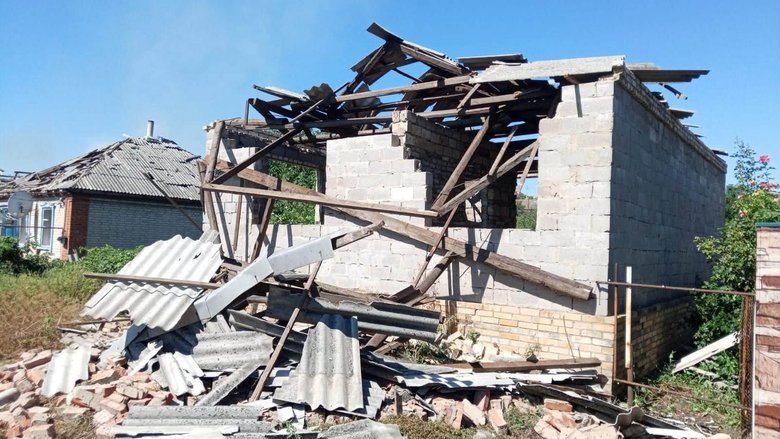 Билбасівка після обстрілу