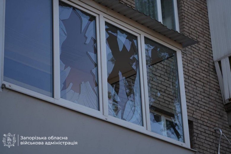The aftermath of the attack on Zaporizhzhia