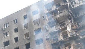 Наслідки обстрілу центральної частини Покровська 20 січня