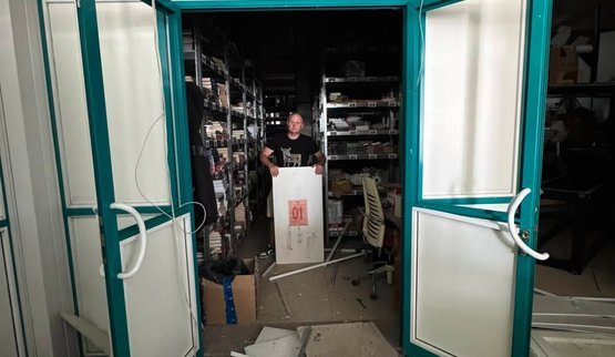 Laboratoria and Nash Format publishing houses’ offices and warehouses damaged in Russian attack on Kyiv. PHOTOS