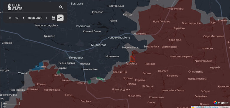 Просування росіян в районі Покровська eriqddikziqqkzrz