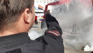 "Правый сектор" призывает ЦИК не допустить к выборам КПУ, ОПЗЖ и партию Пальчевского. ФОТОрепортаж