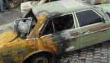 В Мариуполе ночью на парковке сожгли 10 машин. ФОТОрепортаж