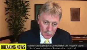 "What is your evidence? Why did you decide that this is Russian armored vehicle?" - "There is marking - letter "V", - Peskov was caught lying. VIDEO