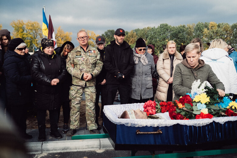 In Brovary, bid farewell to soldier Oleksandr Fatieiev, who died in battle against ruscists in Luhansk region, was held 22