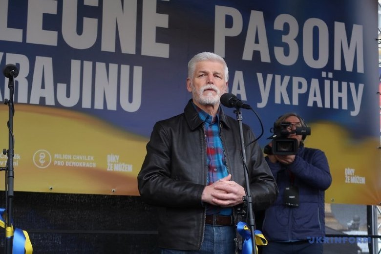 Мітинг у Празі на підтримку України