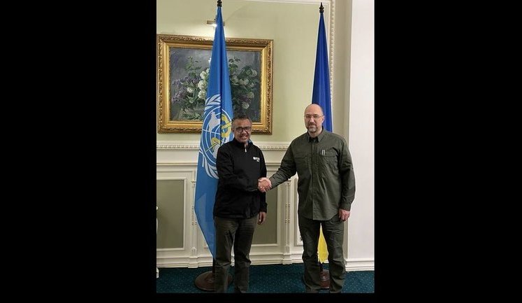"Only by working together we can stop aggressor," Shmyhal and Ghebreyesus held talks