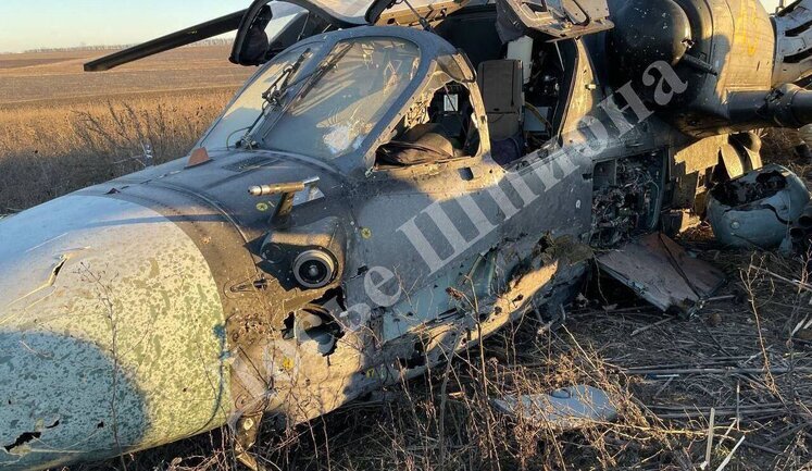 Enemy Ka-52 helicopter was destroyed in village of Robotyne, Zaporizhzhia region, - 47th SMB