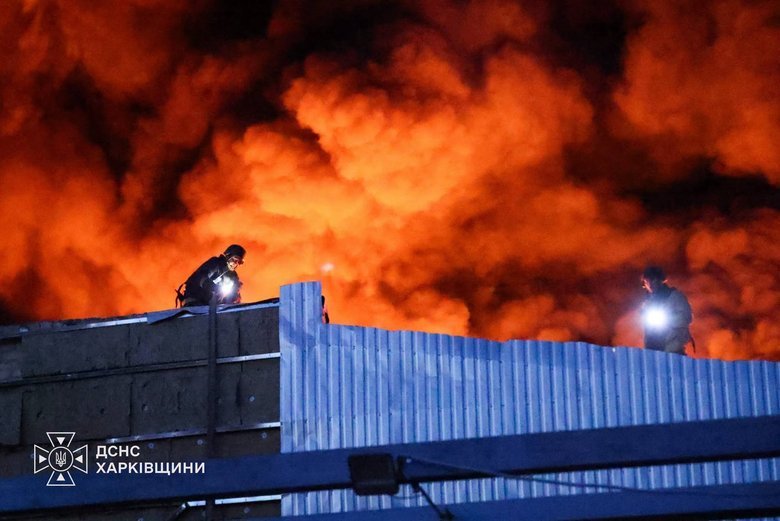 Удар реактивного дрона по передмістю Харкова