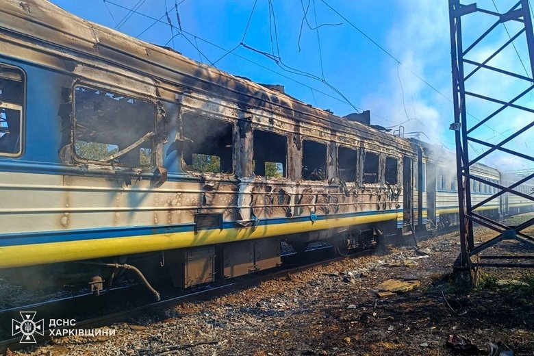 Удар по потягу на Харківщині: є постраждалі