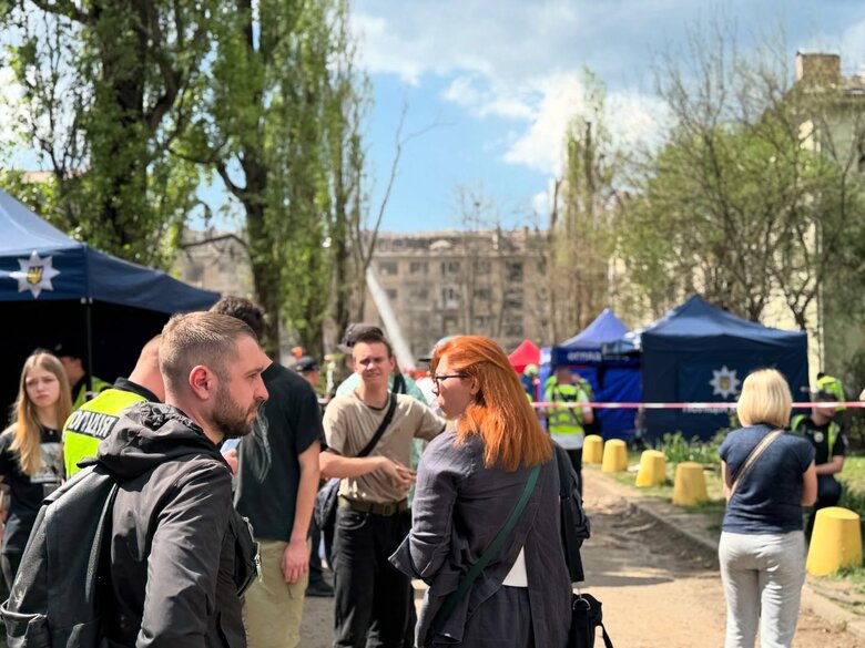 Rocket attack on Svyatoshyn in Kyiv
