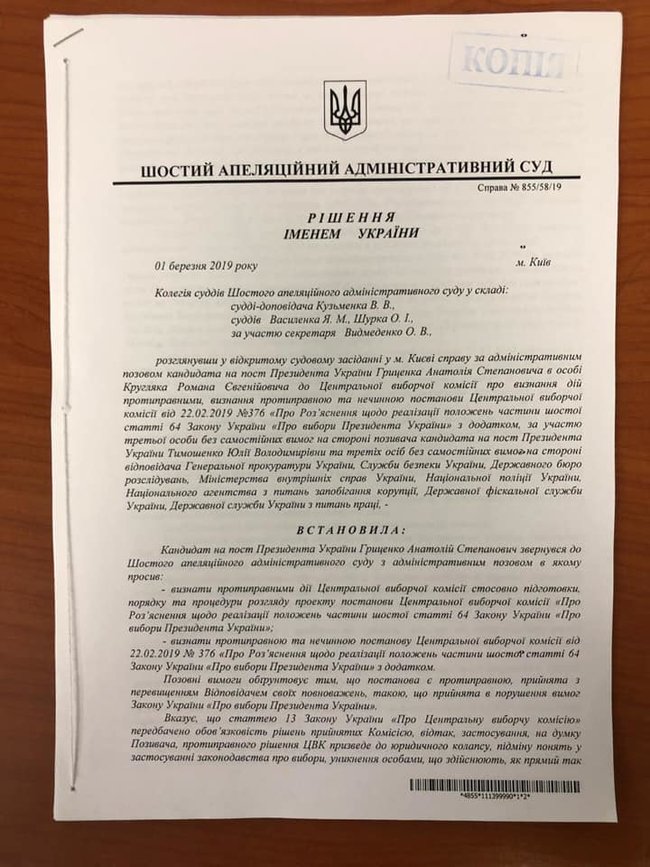 Адмінсуд заборонив наймати агітаторів за гроші за позовом Гриценка 02