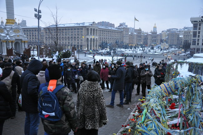 Вечір памяті Небесної Сотні відбувається в центрі Києва 13
