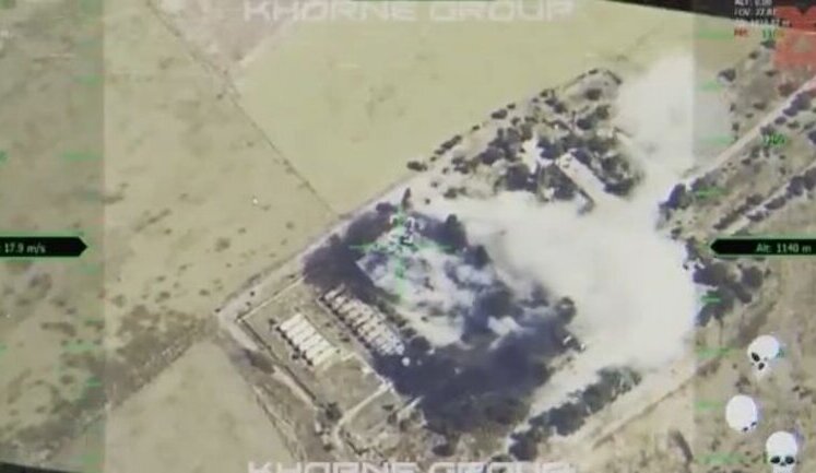 "HIMARS" anti-aircraft missile attack on command post of occupiers in Tokmak. VIDEO