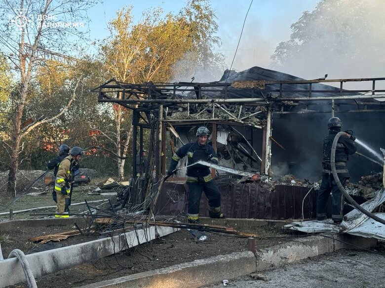 Наслідки удару військ РФ по Вільнянську
