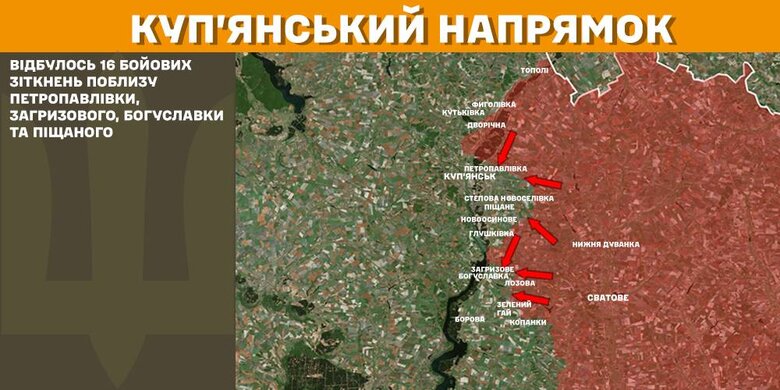 Куп'янський напрямок 16 лютого