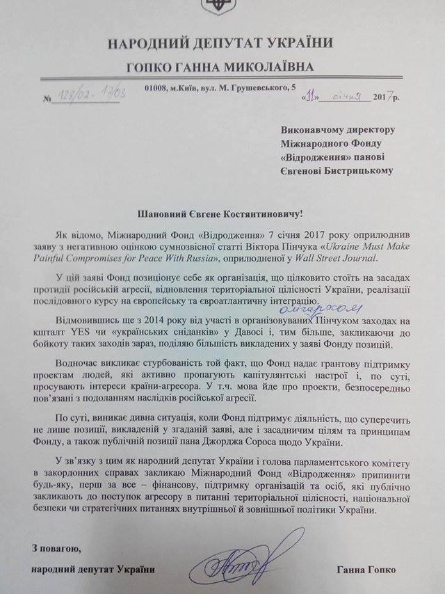 фонд гопко видродження сороса