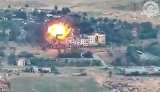 Su-27 pilots used GBU-62 air-to-ground bombs to destroy occupier position, along with personnel present. VIDEO